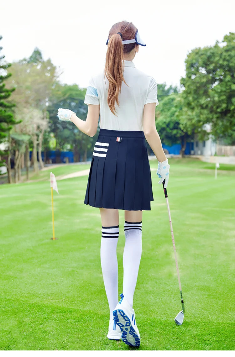 TTYGJ Golf Skirts for Women School Style Golf Clothing Versatile High Waist Skorts Ladies Anti-light Pleated Tennis Skirt XS-XL - Buy online at  Vibe In Cart.