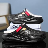 Winter Men Slippers Warm Furry Garden Shoes Soft Indoor Home Cotton Shoe EVA Plush Slides Casual Outdoor Comfortable Fur Clogs - Buy online at  Vibe In Cart.