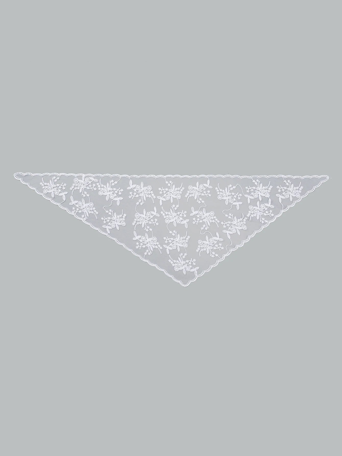 Adult Women's Triangular Lace Polyester Hair Scarf Accessory