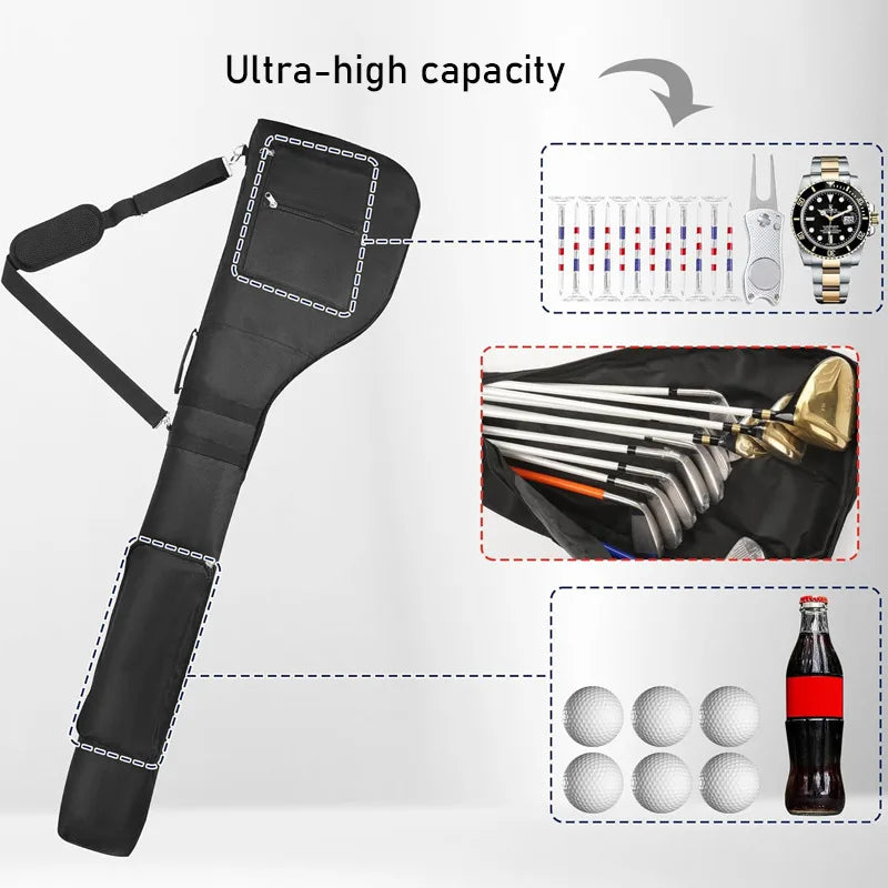 Mini Foldable Nylon Golf Bag for Training and Practice