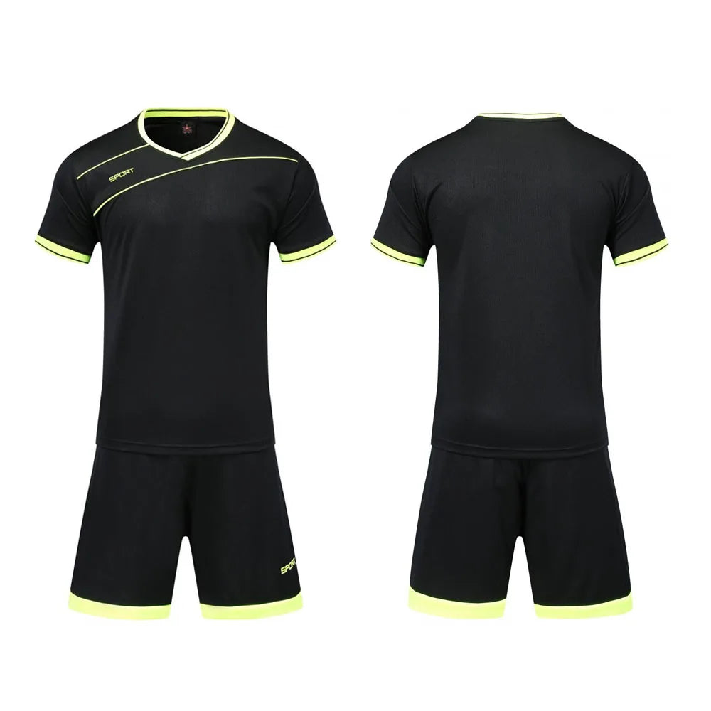 Customizable Unisex Soccer Jersey and Shorts Kit for Adults