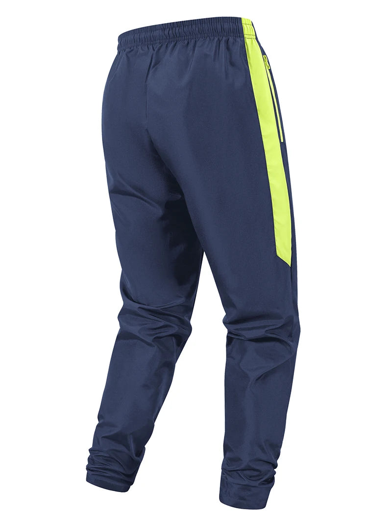 Men's Colorblock Patchwork Sports Pants with Zipper Side Pockets Spring Fall Breathable Quick Dry Hiking Running Trousers - Buy online at  Vibe In Cart.