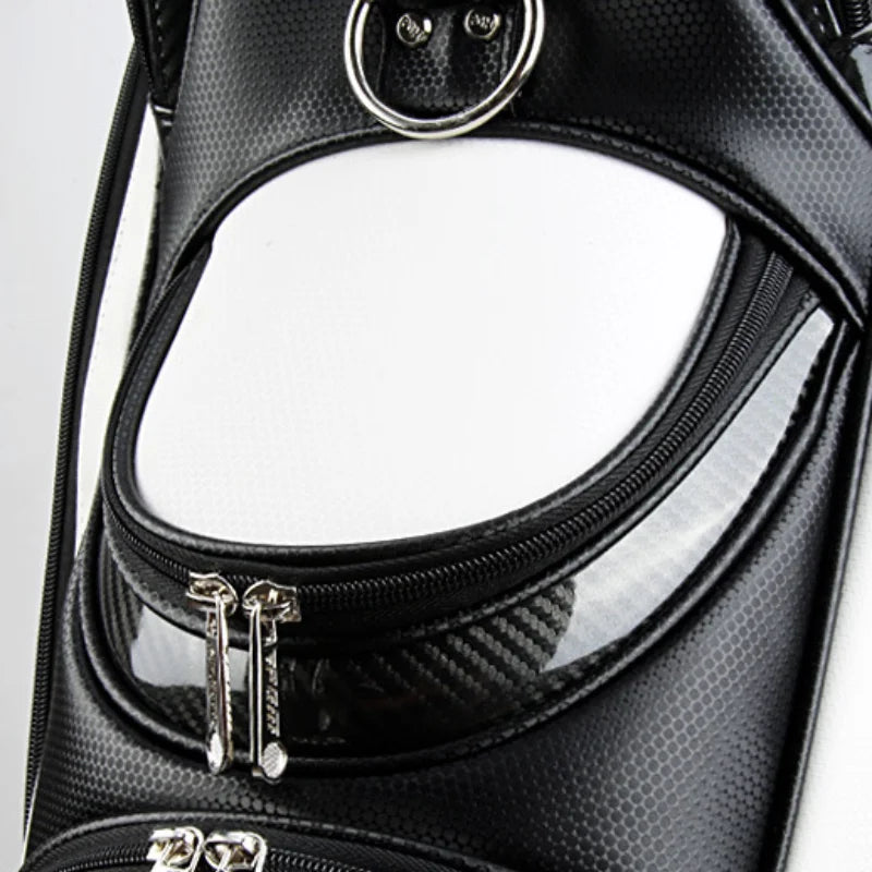 Men's PU Waterproof Golf Bag for 14 Clubs Large Capacity