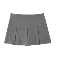MUJER 2025 Pleated Skirt Shorts for Women High Waist Mini Shorts Women Summer Basic Skort for Women Holiday Casual Ladies Shorts