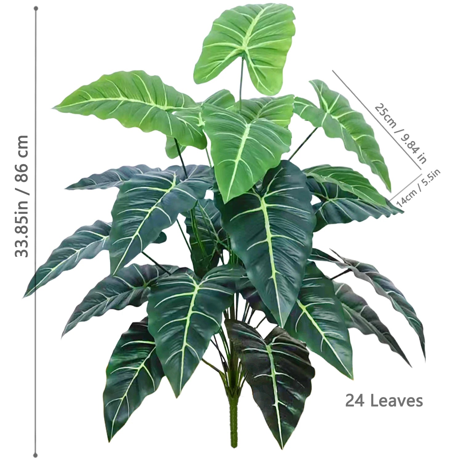 60-107cm Artificial Flowers Calla Lily Horseshoe Leaf Turtle Leaf Bobcat Leaf Fake Plant Ornamental Holiday Home Decoration - Buy online at  Vibe In Cart.