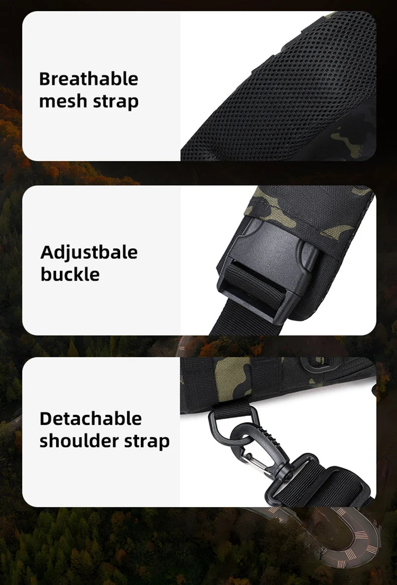 Men's Camping Chest Bag Tactical Sports Shoulder Outdoor Fanny Pack Hiking Climbing Cycling Fishing MOLLE System Sling Bags - Buy online at  Vibe In Cart.