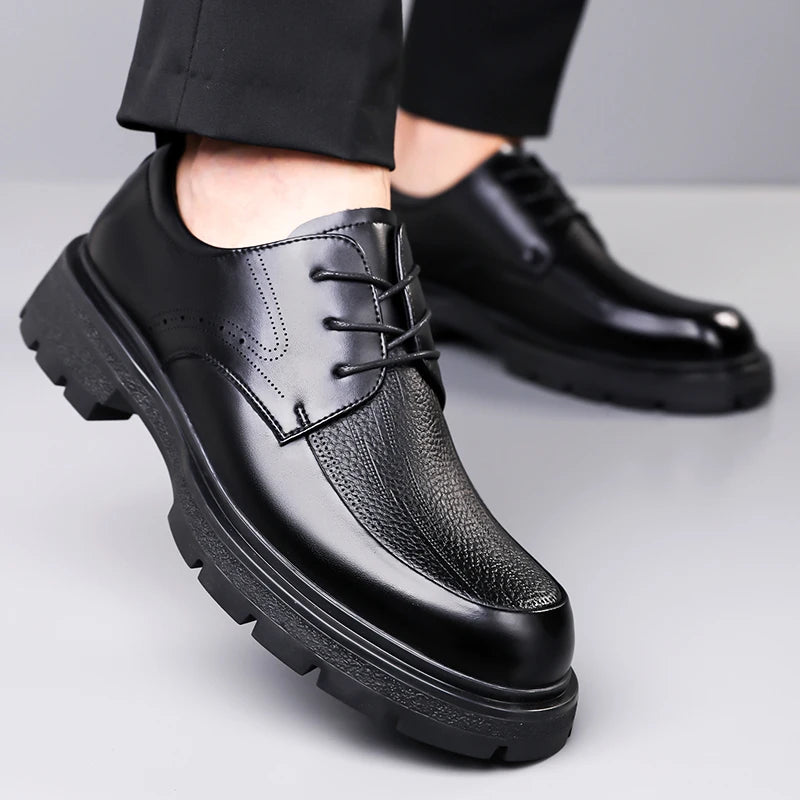 2025 New Classic Shoes for Men, Authentic Calfskin Brogue Formal Shoes for Men Handcrafted Men's Oxford Shoes Business Formal - Buy online at  Vibe In Cart.