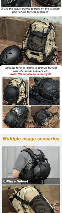 Tactical Helmet Bag Multi-Purpose Storage Carrying Pouch Hunting Airsoft Helmets Bag Tactical Motorcycle Multi Attachment Pack - Buy online at  Vibe In Cart.