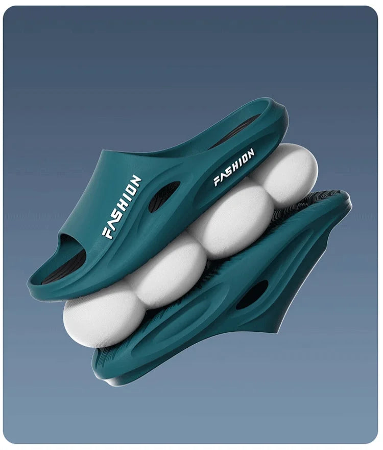 2024 Super Thick Bottom Slippers for Home Use Non slip Slippers for Men Outwear Fashion Soft Sole Summer Slippers - Buy online at  Vibe In Cart.