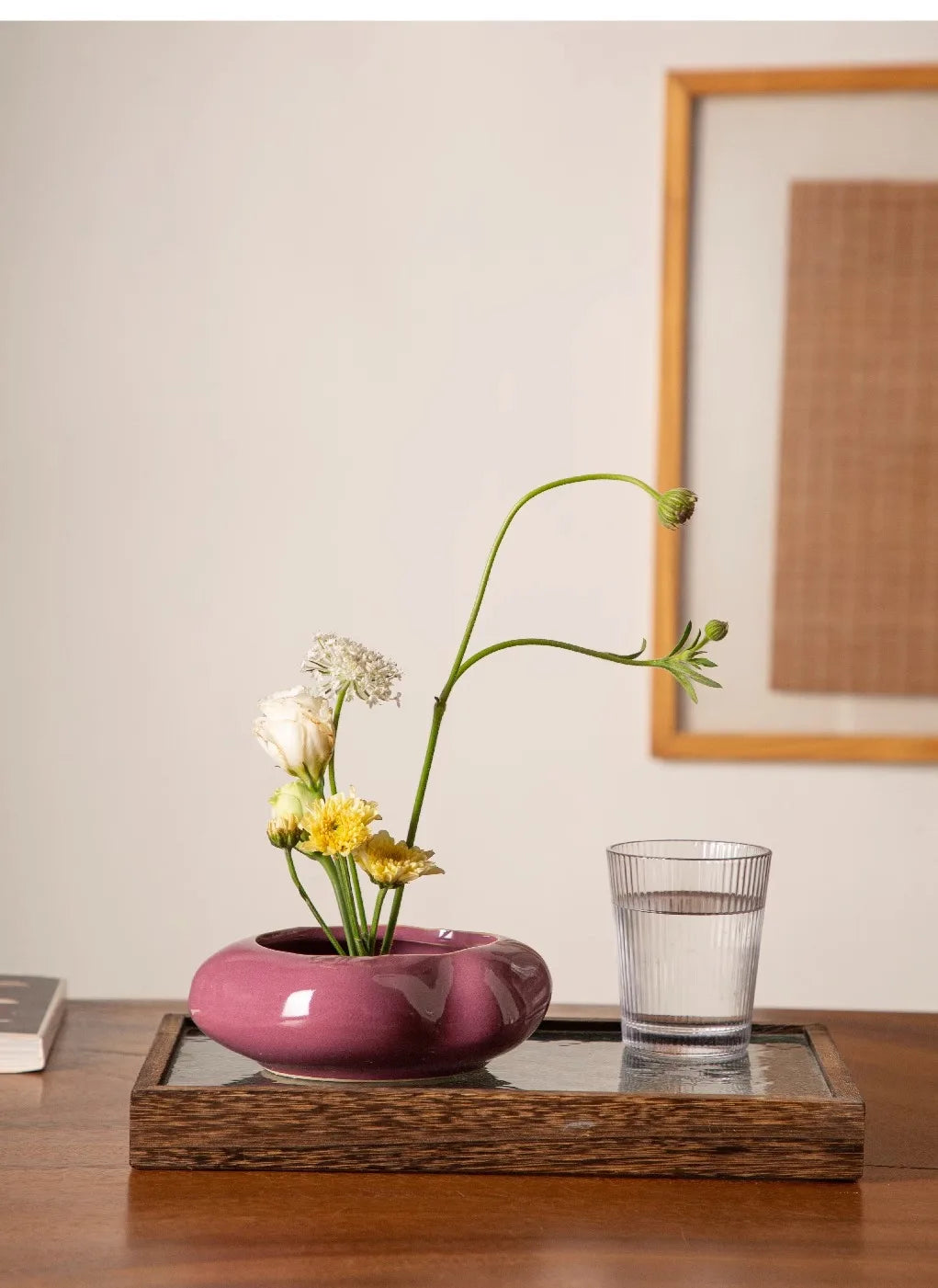 Simplicity Lotus Seedpod Ceramic Vase Artificial Flower Decorative Flowers Pots Desk Decoration Floral Arrangement Modern Decor - Buy online at  Vibe In Cart.