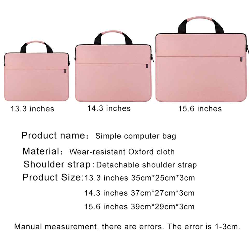 Shock Absorbing Polyester Laptop Bag for Women, 13.3 17 Inch
