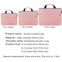 Shock Absorbing Polyester Laptop Bag for Women, 13.3 17 Inch