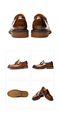 Leather Men Formal Shoes Luxury Brand 2025 Men's Loafers Dress Moccasins Breathable Slip on Brown Driving Shoes Plus Size 37-45 - Buy online at  Vibe In Cart.