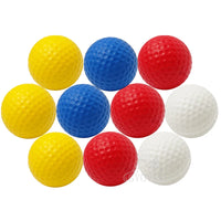 Soft PU Yellow Practice Golf Balls, 10 Pack for Indoor Training
