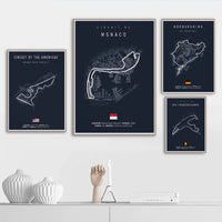 F1 Imola Monaco Track Circuit Canvas Painting Formula 1 Wall Art Nordic Poster Aesthetic Motorsport Race Picture for Home Decor - Buy online at  Vibe In Cart.