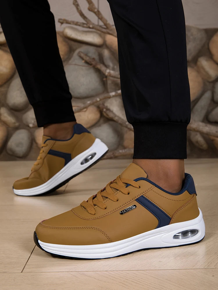 Men's Waterproof Non-Slip Casual Sports Shoes Lace-Up