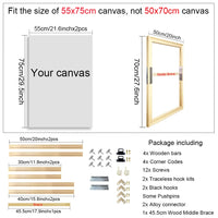 25x35 30x40cm Natural Wooden Picture Frame For Wall Canvas Frame Diamond Painting Frame Picture Poster Wall Frame Home Decor - Buy online at  Vibe In Cart.