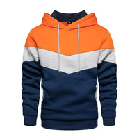 2025 New Men's Patchwork Hoodie Outdoor Casual Sportswear Street Fashion Men's Fleece Thermal Hooded Sweatshirt Fall Winter Coat - Buy online at  Vibe In Cart.