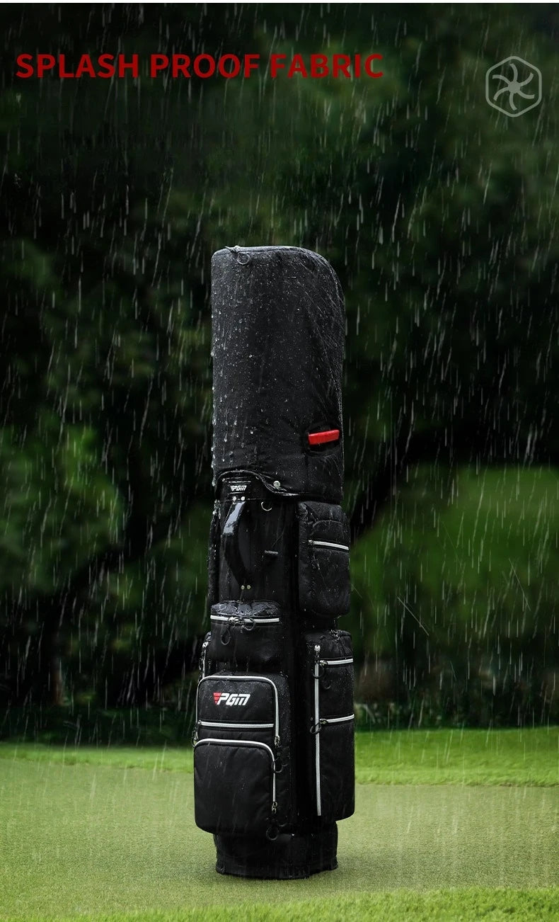 Travel Golf Bag with Fixed Club Holder, Nylon Material