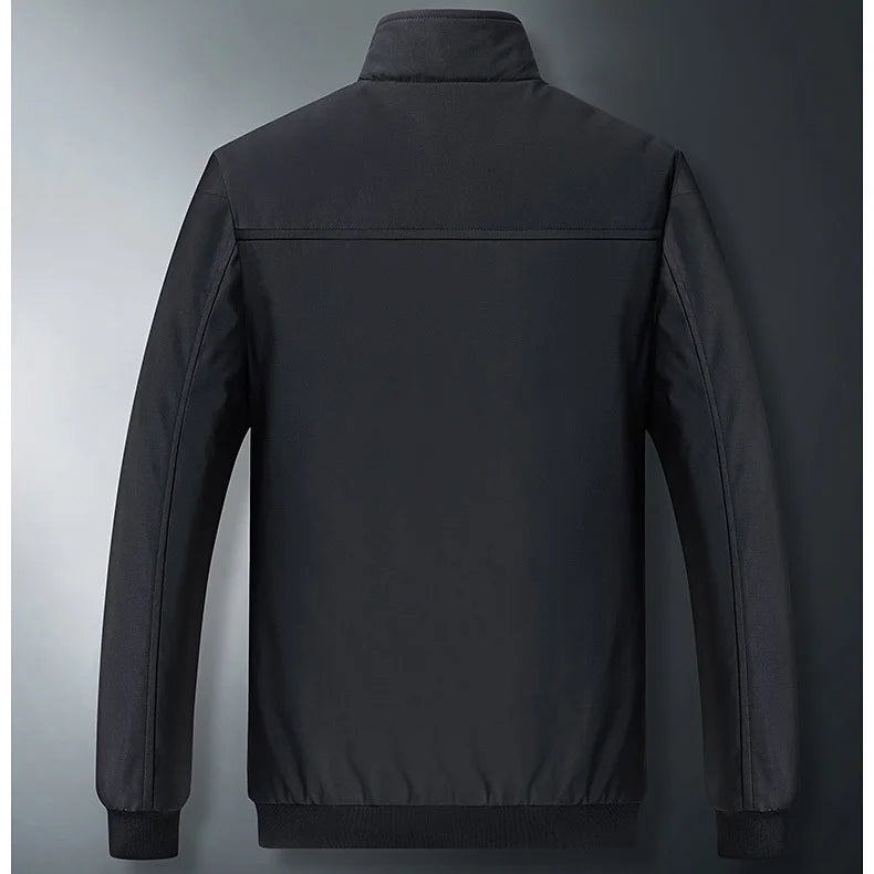 2025 Autumn Winter Men Jacket Thicken Cold-proof Stand Collar Men Coat Fashion Long Sleeve Business Casual Outerwear For Male - Buy online at  Vibe In Cart.