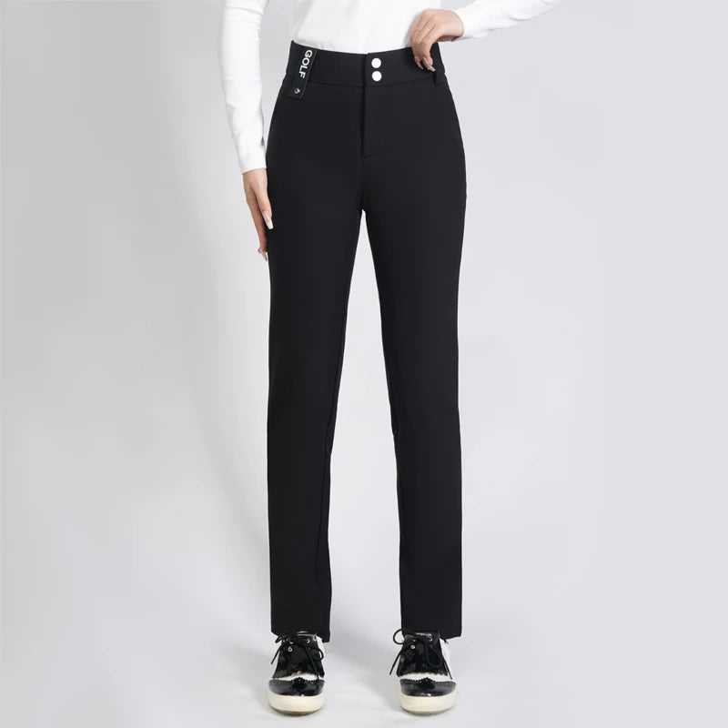 Golf Women's Pants Sttraight High Waist Causal Sportswear Elastic Brethable Golf Tennis Trousers - Buy online at  Vibe In Cart.