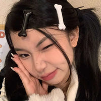 White Bone Hair Clip Cute Cartoon Bobby Pin Girl Fashion Dog Bones Decoration Small Hairpins Barrettes Y2K Accessories Wholesale - Buy online at  Vibe In Cart.