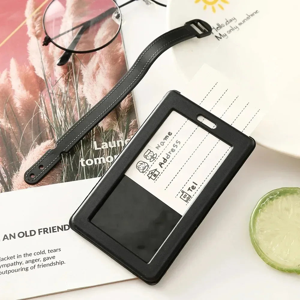 Geometric Soft Silicone Luggage Tags with ID Holder, 1 Piece