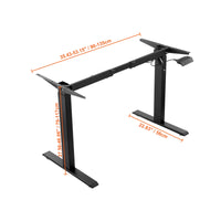 Electric Adjustable Height Standing Desk Frame Carbon Steel