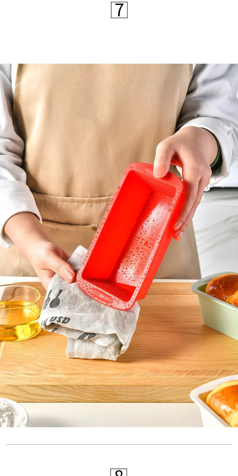 1/4Pcs Household Rectangular Silicone Mold Candy Toast Mould Easter Bread DIY Kitchen Supplies Cake Bakeware Pan Baking Tools - Buy online at  Vibe In Cart.