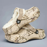 Winter Men Slippers Detachable Warm Furry Home Slippers Casual Outdoor EVA Lightweight Non Slip Perforated Garden Cotton Shoes - Buy online at  Vibe In Cart.