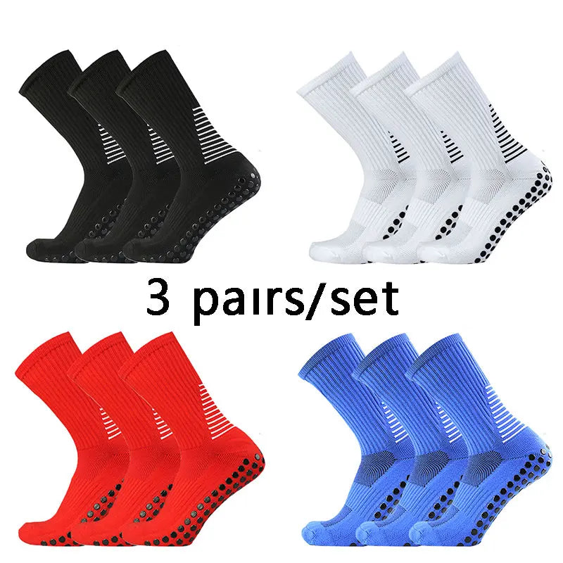 3pairs Shield Pattern Circular Silicone Non slip Football Socks Men Women Football Socks Training Match Sports Grip soccerSocks - Buy online at  Vibe In Cart.