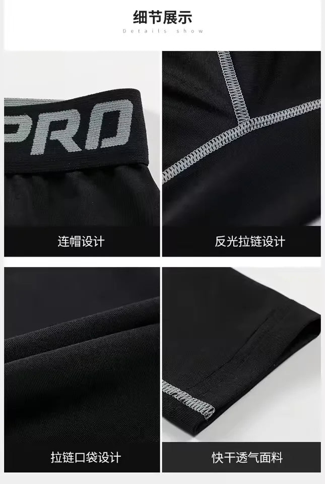 New Men's Warm Compression Leggings 1-2pcs Sports Training Pants Dry Fit Running Tights Fitness Basketball Jogging Fleece Pants - Buy online at  Vibe In Cart.