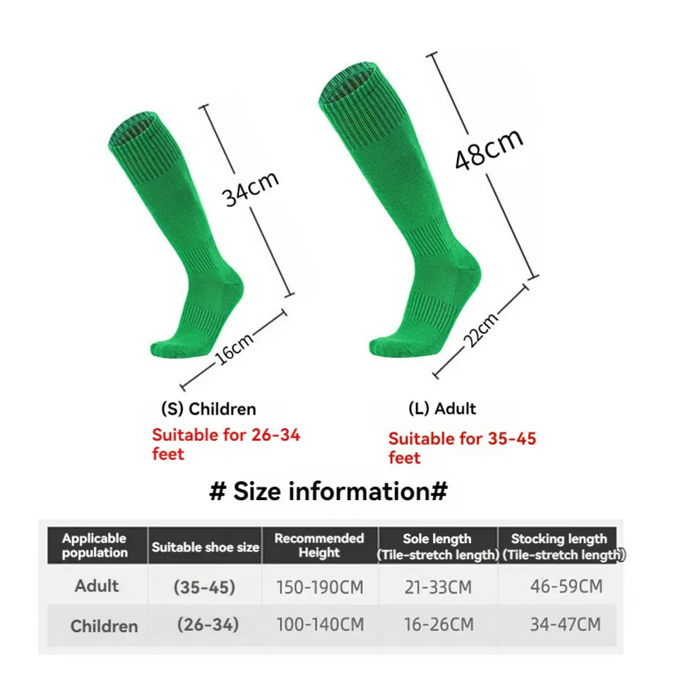 Loogdeel Football Soccer Socks Breathable Sports Rugby Stockings Over Knee High Volleyball Baseball Kids Adults Long Socks - Buy online at  Vibe In Cart.