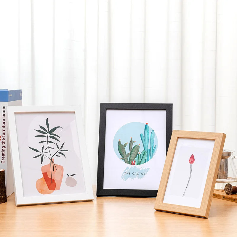 Wooden Photo Frame For Wall Hanging 10X15 15X20 20X25cm A4 Wood Picture Frame Stand For Pictures Photo Decor Commemorative Gift - Buy online at  Vibe In Cart.