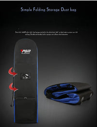 Nylon Single Layer Foldable Golf Aviation Bag with Pulley in Black