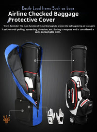 Foldable Polyester Golf Bag with Pulley and Single Layer