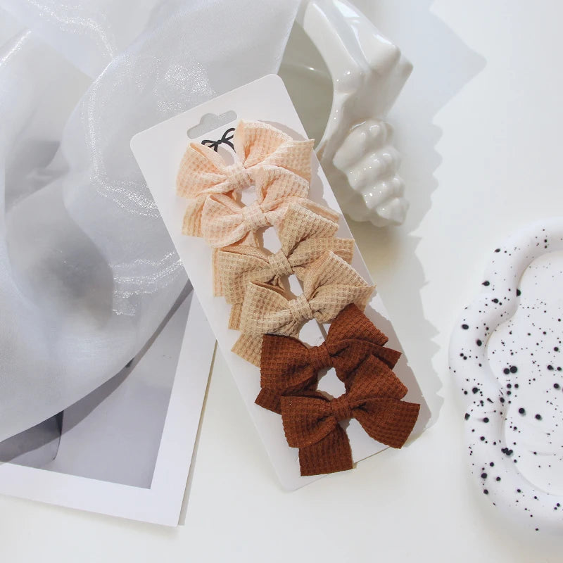 6/10Pcs/Set 2025 Fashion New Cute Ribbon Bowknot Hair Clips for Kids Handmade Baby Girls Hair Accessories - Buy online at  Vibe In Cart.