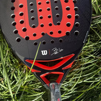 Wilson Professional Tennis Rackets Carbon Fibre Surface Diamond Shape with Eva Memory Flex Foam Core Padel Tennis Racquets - Buy online at  Vibe In Cart.