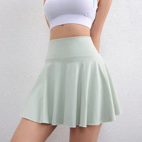 Wrinkled Yoga Skirt Women's Summer High Waist Pocket Skirt Sports Skirt Solid Color Running Training Quick drying Tennis Skirt - Buy online at  Vibe In Cart.