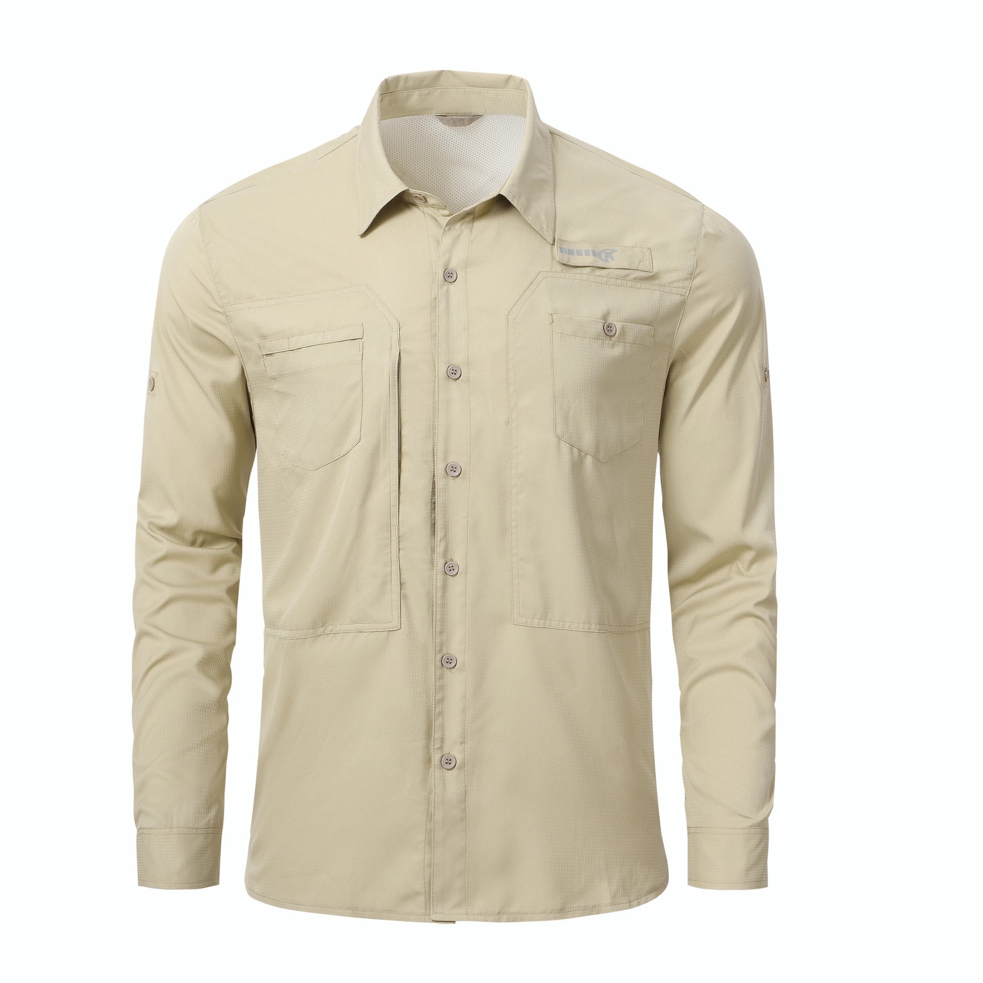 Summer Men's UPF 50+ Casual Long Sleeve Fishing Shirts, Lightweight Tactical Button Down Shirt with Breathable Back Mesh - Buy online at  Vibe In Cart.