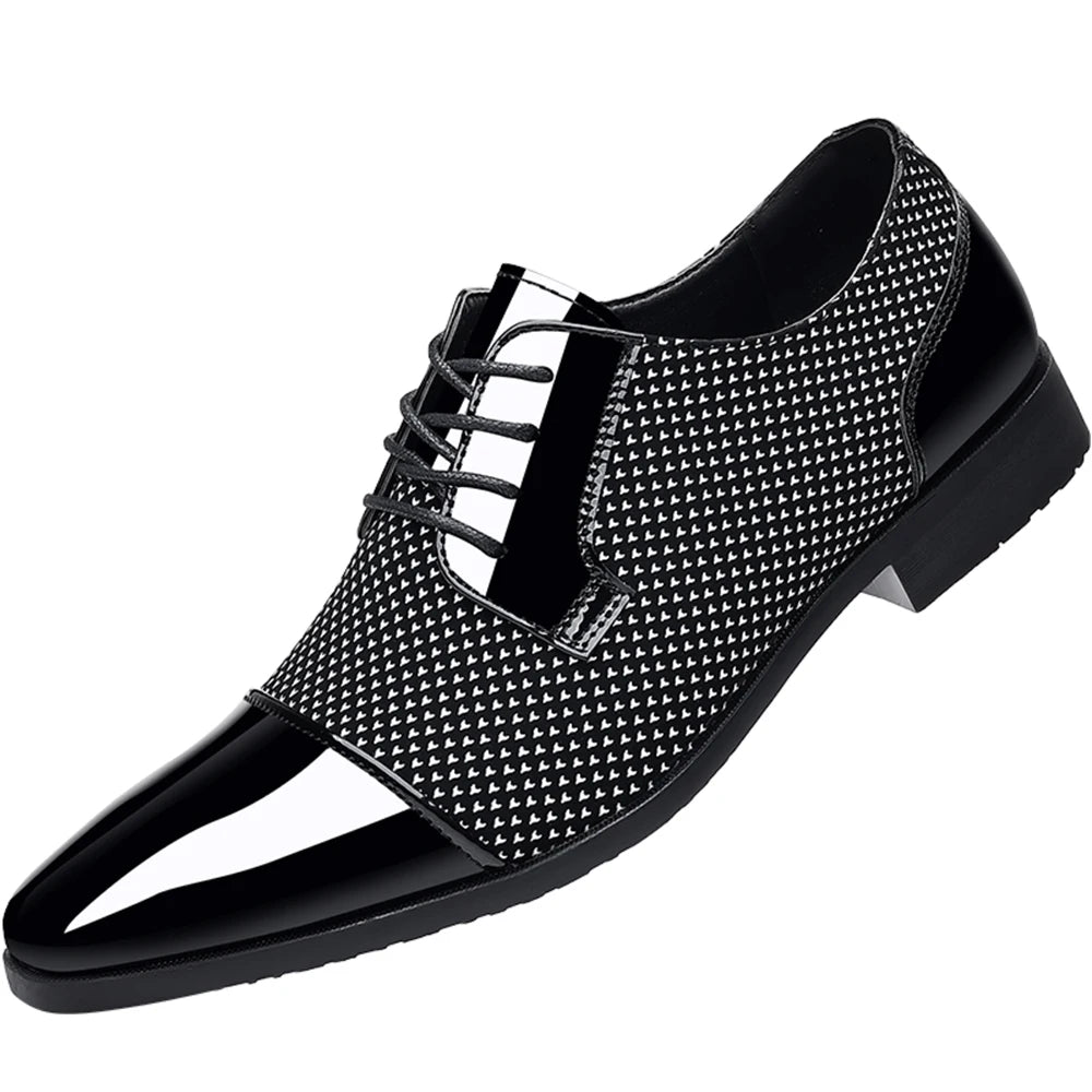 Men's Dress Shoes Classic Lace-up Formal Oxfords Modern Tuxedo Business Casual Scale Pattern Comfort Formal Shoes for Men - Buy online at  Vibe In Cart.