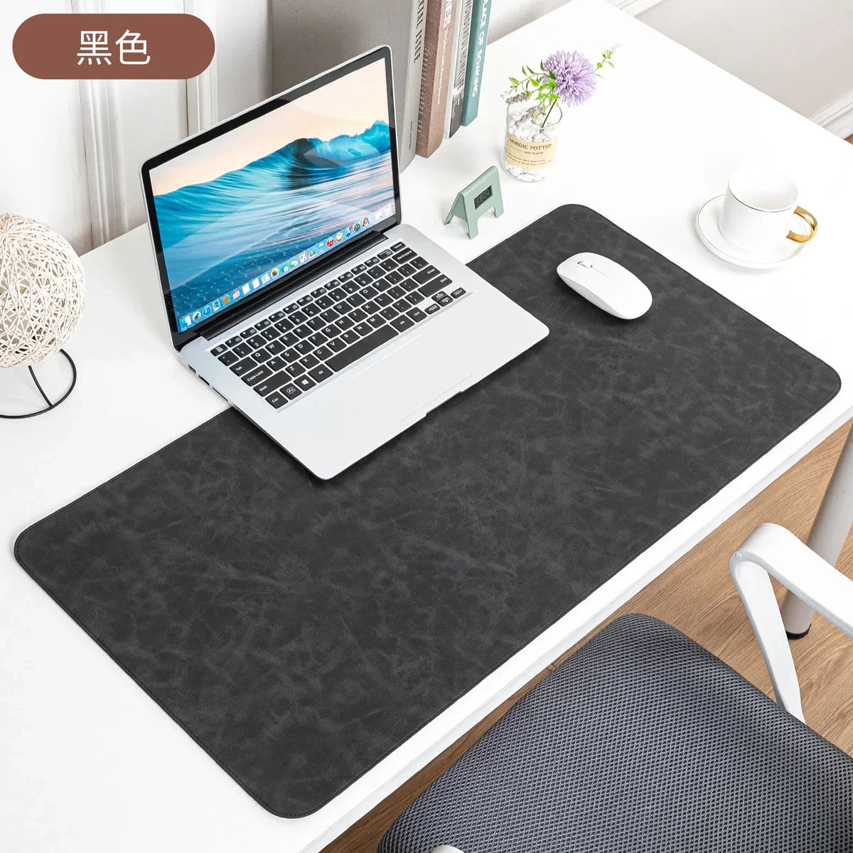 Waterproof Leather Desk Mat for Computer, Non-Slip and Easy to Clean