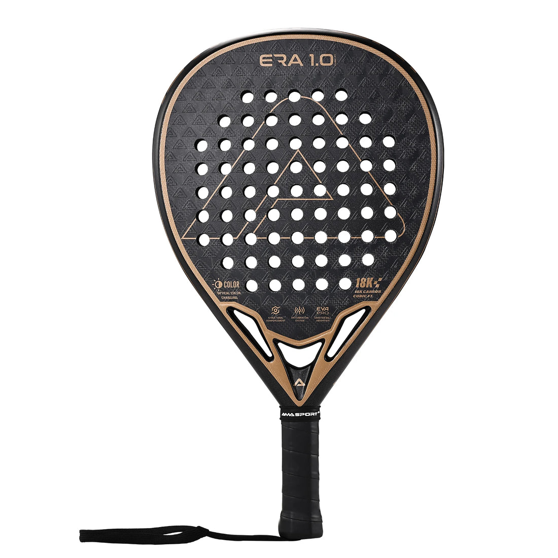 AMASPORT 18K Carbon Cubic Padel Racket Diamond Shape with 3D-Textured Surface Smarter System for Enhanced Control Padel Racquet - Buy online at  Vibe In Cart.