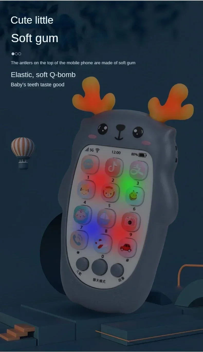 Baby Phone Toys Bilingual Telephone Teether Music Voice Toy Early Educational Learning Machine Electronic Children Gift Baby Toy