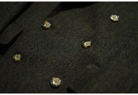 Mauroicardi Autumn Winter Long Warm Green Polo Coat Men Double Breasted Cool Luxury Elegant England Style Wool Blends Overcoat - Buy online at  Vibe In Cart.