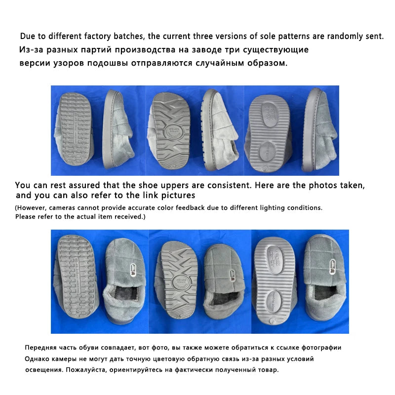 Men's slippers Winter Solid Color Wrap Heels Plush Slippers Non-slip Warm Women Men Home Casual Cotton Shoes Big Size 50 51 - Buy online at  Vibe In Cart.