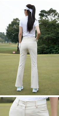 Pgm Golf Flared Pants for Women Spring High-waisted Slim Fit Long Pants Summer Elastic High-end Trousers Ladies Golfer Clothing - Buy online at  Vibe In Cart.