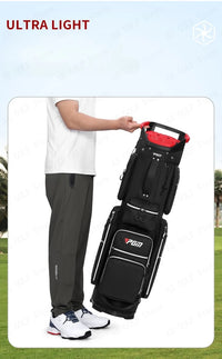Travel Golf Bag with Fixed Club Holder, Nylon Material