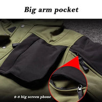 Men's Waterproof Windproof Polyester Tactical Jacket and Cargo Pants Set