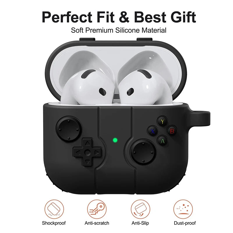 Silicone Shockproof 3D Gamepad Protective Earphone Case